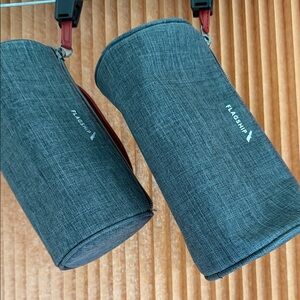 America Airlines Flagship Travel Set of 2 Gray Bags